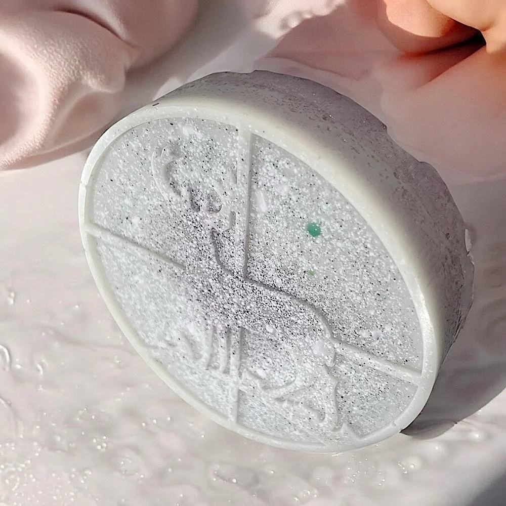 Lavender handmade body soap deer 4x4in 7oz shea butter & tea tree oil